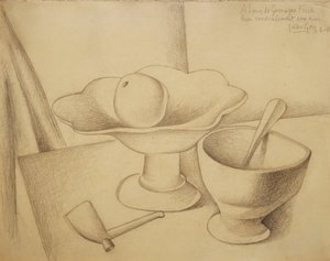 Stilleven met Fruitschaal door Juan Gris