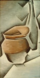 Pot en fles door Juan Gris