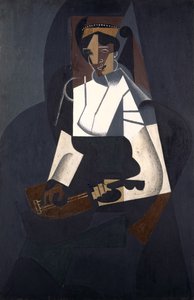 Vrouw met Mandoline, naar Corot