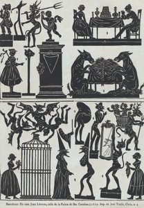 Blad 11 van figuren voor Chinese schaduwpoppen, 1859
