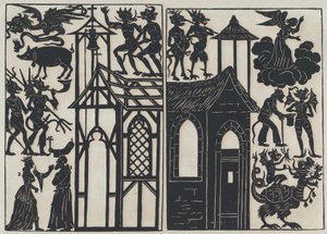 Blad 5 van figuren voor Chinese schaduwpoppen, 1859
