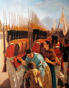 Troepen in Rancagua (detail)
