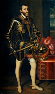 Karel V van Spanje door Juan Pantoja de la Cruz