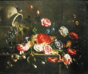 Bloemen Gevallen uit een Kan, 1665