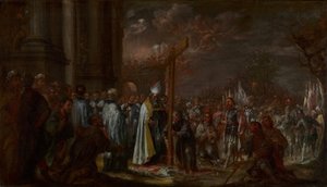 De verheffing van het kruis door Juan de Valdes Leal
