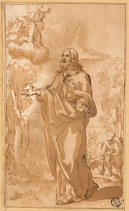 Christus in de wildernis door Juan del Castillo