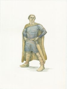 Koning Harold, ca. 1066 door Judith Dobie