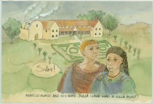 Marcus en Julia, met hun nieuw gebouwde villa, 2003 door Judith Dobie