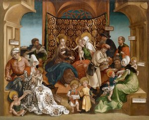 Heilige Familie. Jörg Breu de Oudere door Jörg Breu the Elder