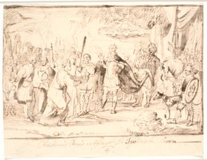 Christian I wordt gehuldigd als koning van Zweden, mei 1458 door Jürgen Ovens
