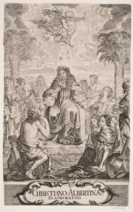 Hertog Christian Albrecht Geëerd door Apollo en de Negen Muzen door Jürgen Ovens