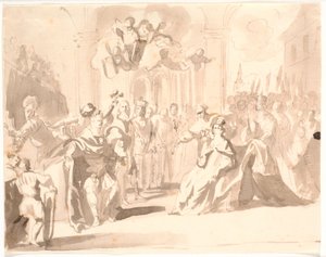Hertog Frederik III van Gottorp met echtgenote als stichters van vier koninklijke en vorstelijke huizen