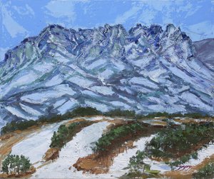 Winterberglandschap door Jukyong Park