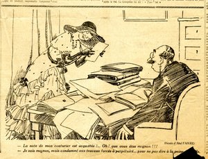 Candid, Satirisch in ZW door Jules Abel Faivre