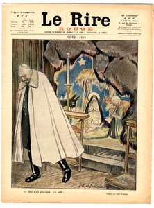Omslag van The Red Laughter, Satirisch in Kleuren door Jules Abel Faivre