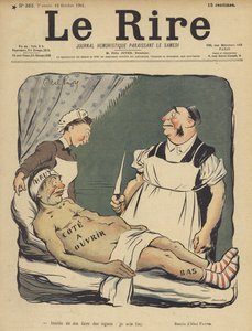 Illustratie voor Le Rire door Jules Abel Faivre