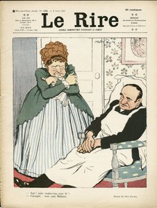 Illustratie van Abel Faivre (1867-1945) voor de Omslag van Le Rire, 03/08/12 - Werk, Obesitas - Huishoudelijke Dienaren