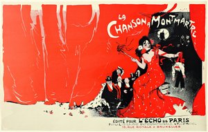 La Chanson à Montmartre door Jules Alexandre Grün