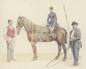 Paardentrainers door Jules Arsene (after) Garnier