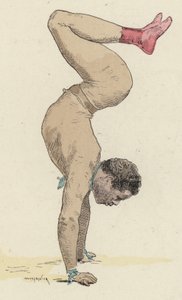 Circus Gymnast Doet Handstand