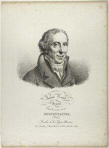 Portret van Réné Desfonataines
