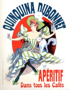 Reclame voor Quinquina Dubonnet aperitief door Jules Cheret
