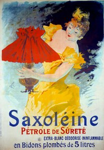 Reclameposter voor Saxoleine Petrole de surete