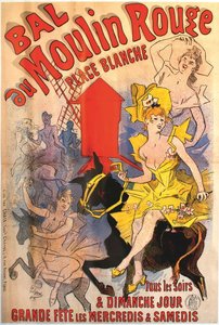 Bal du Moulin Rouge, 1889 door Jules Cheret