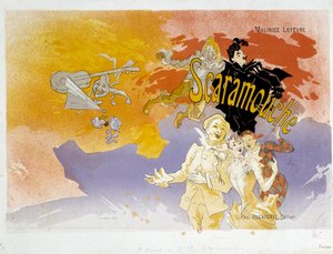 Boekomslag voor Scaramouche door Maurice Lefevre door Jules Cheret