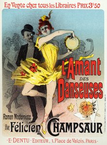Literatuur. De minnaar van de danseressen door Jules Cheret
