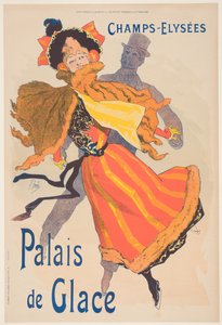 Poster ter Reclame van het Palais de Glace, Champs Elysees