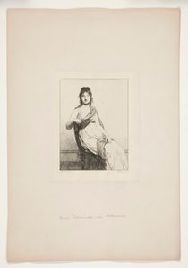 Mme Verninac, née Delacroix door Jules David