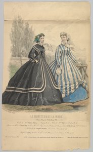 Modes de Mme. Antonie Lalanne, No. 791, uit Le Moniteur de la Mode door Jules David