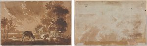 Landschap met Vee (recto) door Jules Dupré