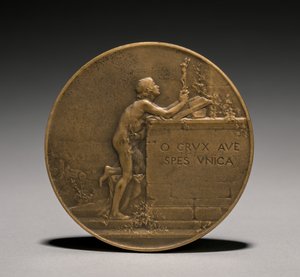 Medaille keerzijde, 1800s door Jules Dupré