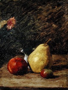 Stilleven met een Peer door Jules Dupré