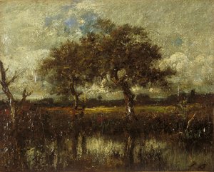 Zonder titel (Landschap) door Jules Dupré