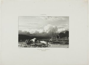 Uitzicht in Engeland door Jules Dupré