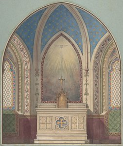 Ontwerp voor altaar, Saint Clotilde, tweede helft 19e eeuw