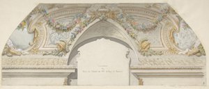 Ontwerp voor Hôtel de Trevise, Parijs, tweede helft 19e eeuw door Jules Edmond Charles Lachaise and Eugène Pierre Gourdet