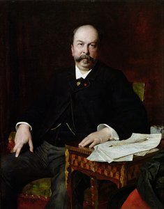 Portret van Henri Meilhac (1831-97) door Jules Elie Delaunay