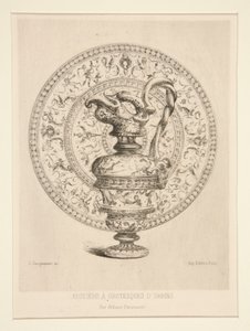 Aiguiere a Grotesques d door Jules Ferdinand Jacquemart