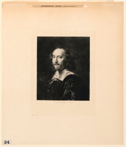 Portret van een Man, uit "Etsen van Schilderijen in het Metropolitan Museum, New York"