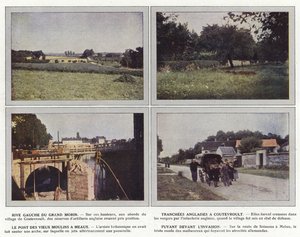 Linkeroever van de Grand Morin, Engelse loopgraven bij Coutevroult, de brug van de oude molens bij Meaux, vluchtend voor de invasie