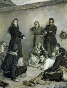 Louise Michel (1830-1905) Spreekt tot de Communards