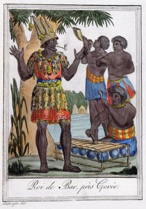 Koning van de Bar, eiland Goree, Senegal door Jules Grasset de Saint-Sauveur