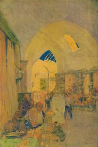 De Grote Bazaar in Constantinopel, 1913