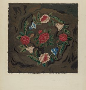 Gehaakte Tapijt, c. 1936 door Jules Lefevere