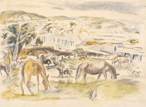 Paarden in Landschap