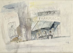De apotheek door Jules Pascin